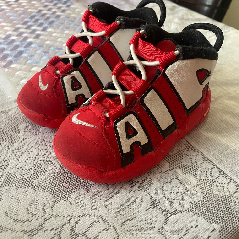 Nike Red and White Sneakers Bold Design